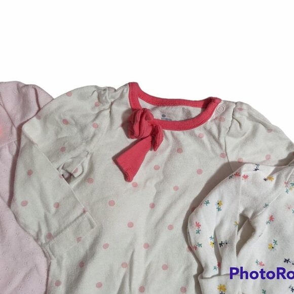 Baby Girl Floral Pink Bodysuit Set, Newborn - Picture 6 of 10